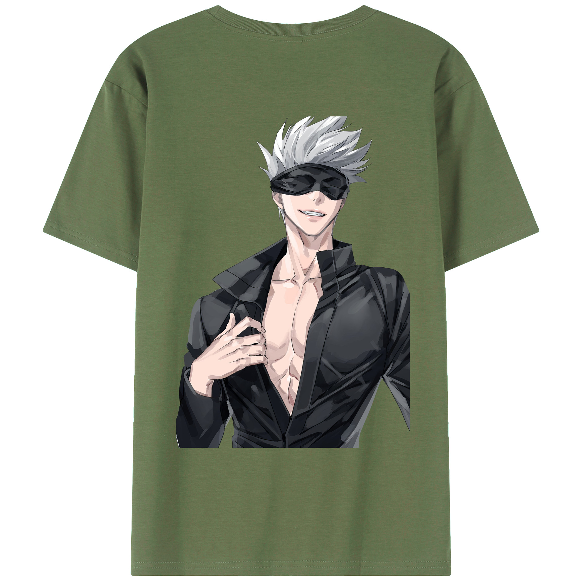 （画像用） 呪術廻戦 Jujutsu Kaisen 綿100％ メンズ半袖Tシャツ（バックプリント） 通気性